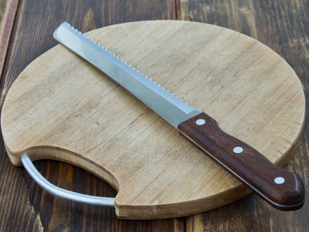 bread knife on the board