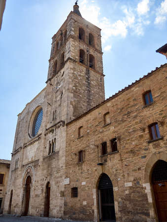 Bevagna streets and houses old medieval cityの写真素材