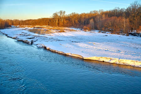 the Kuban River in the winter Northern Caucasus Stavropol Region