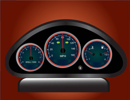 vector illustration file of a dash boardのイラスト素材