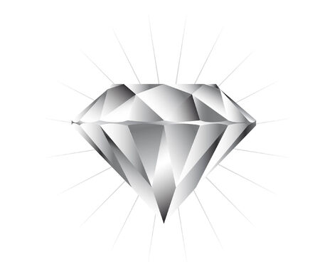 vector illustration file of a pure diamondのイラスト素材