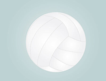 vector illustration of volleyball isolated on blue backgroundのイラスト素材