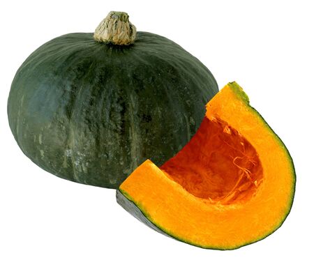 Fresh pumpkin squash isoalted on white backgroundの写真素材
