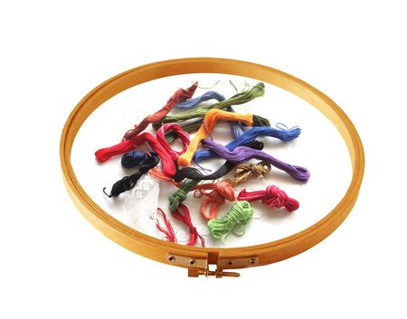 Embroidery thread and frame