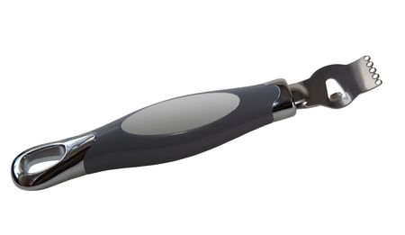 Lemon zester scraper utensil isolated on whiteの写真素材