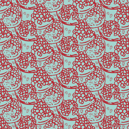 Graphic color pattern with contour grenades. Scrapbooking, packaging, wallpaper
