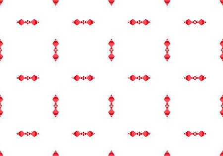 red Ethnic pattern. Abstract kaleidoscope fabric design.の写真素材