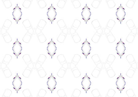 White Ethnic pattern. Abstract kaleidoscope fabric design.の写真素材