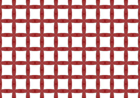 red Ethnic pattern. Abstract kaleidoscope fabric design.の写真素材