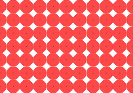 red Ethnic pattern. Abstract kaleidoscope fabric design.の写真素材