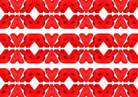 red Ethnic pattern. Abstract kaleidoscope fabric design.の写真素材