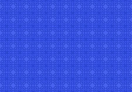 Blue Ethnic pattern. Abstract kaleidoscope fabric design.の写真素材