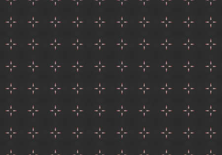 Black Ethnic pattern. Abstract kaleidoscope fabric design.の写真素材