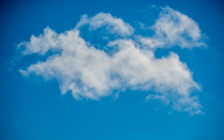 Beautiful clouds sky in Ireland at day timeの写真素材