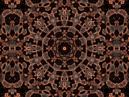 Ethnic pattern. Abstract kaleidoscope fabric design texture