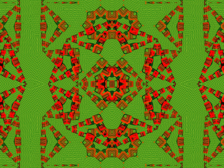 Ethnic pattern. Abstract kaleidoscope fabric design texture