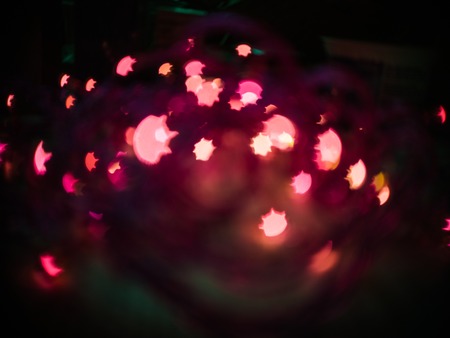 Heart bokeh background, Love Valentine's day backgroundの写真素材