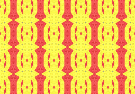 Ethnic pattern. Abstract kaleidoscope fabric design textureの写真素材