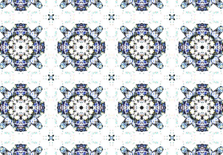 Ethnic pattern. Abstract kaleidoscope fabric design texture