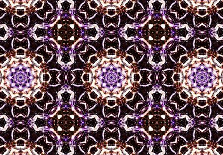 Ethnic pattern. Abstract kaleidoscope fabric design texture
