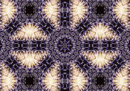 Ethnic pattern. Abstract kaleidoscope fabric design textureの写真素材