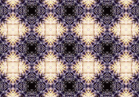 Ethnic pattern. Abstract kaleidoscope fabric design textureの写真素材