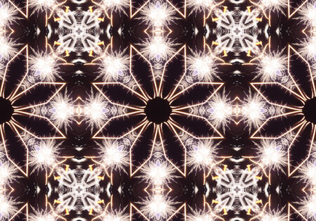 Ethnic pattern. Abstract kaleidoscope fabric design textureの写真素材