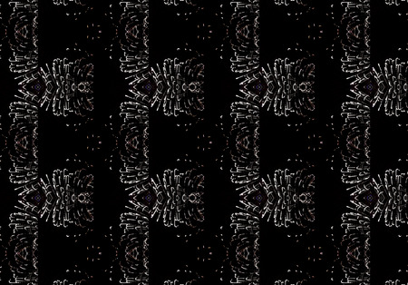 Ethnic pattern. Abstract kaleidoscope fabric design textureの写真素材