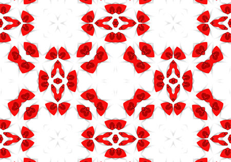 Ethnic pattern. Abstract kaleidoscope fabric design textureの写真素材