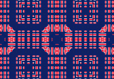 Ethnic pattern. Abstract kaleidoscope fabric design texture