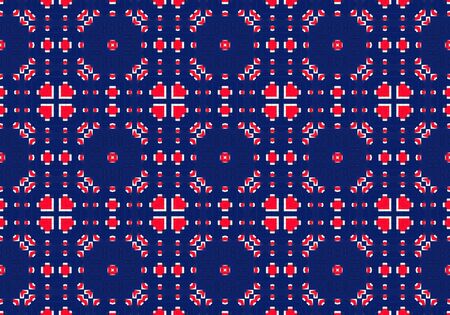 Ethnic pattern. Abstract kaleidoscope fabric design texture