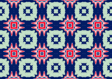 Ethnic pattern. Abstract kaleidoscope fabric design texture