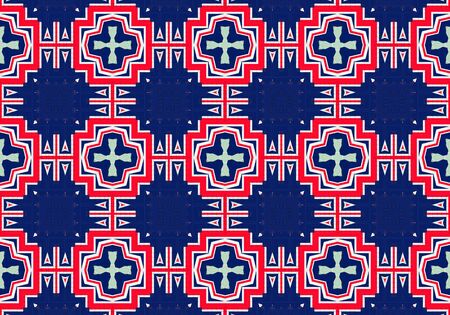 Ethnic pattern. Abstract kaleidoscope fabric design texture