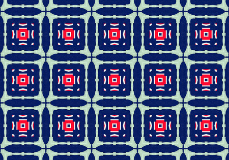 Ethnic pattern. Abstract kaleidoscope fabric design textureの写真素材