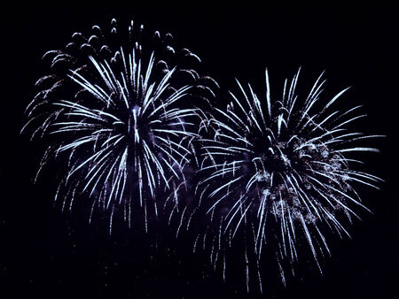 Colorful fireworks on the black sky for new yearの写真素材