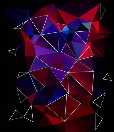 Colorful Polygonal Mosaic Background, illustration,  Creative  Design