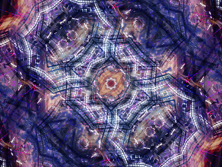 Ethnic pattern. Abstract kaleidoscope fabric design texture