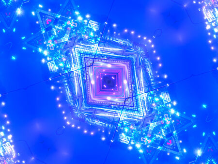 Ethnic pattern. Abstract kaleidoscope fabric design textureの写真素材