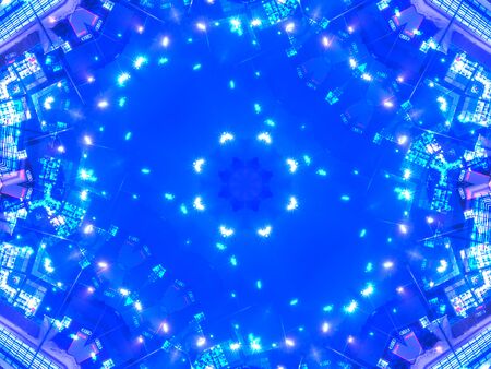 Ethnic pattern. Abstract kaleidoscope fabric design textureの写真素材