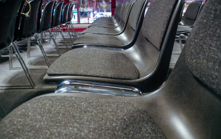 Many empty chairs in conference, seminar roomの写真素材