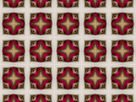 Colored Ethnic pattern. Abstract kaleidoscope fabric design.