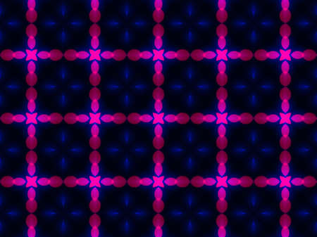 Blue Ethnic pattern. Abstract kaleidoscope fabric design.