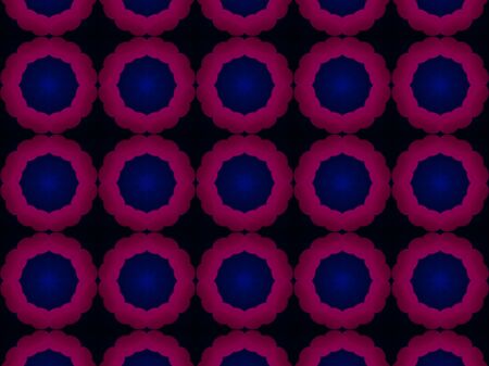 Blue Ethnic pattern. Abstract kaleidoscope fabric design.