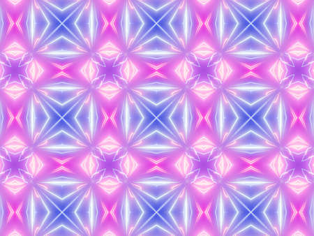 Purple Ethnic pattern. Abstract kaleidoscope fabric design.