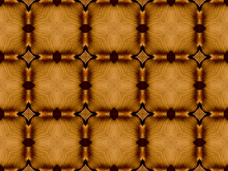 Brown Ethnic pattern. Abstract kaleidoscope fabric design.の写真素材