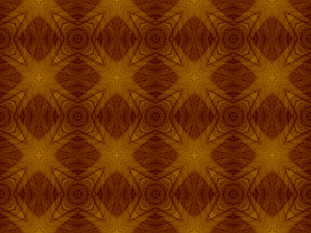 Brown Ethnic pattern. Abstract kaleidoscope fabric design.の写真素材