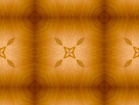 Brown Ethnic pattern. Abstract kaleidoscope fabric design.