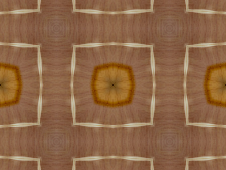 Brown Ethnic pattern. Abstract kaleidoscope fabric design.の写真素材