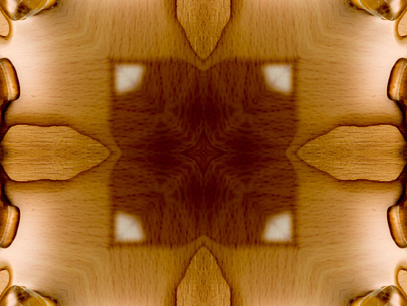Brown Ethnic pattern. Abstract kaleidoscope fabric design.の写真素材