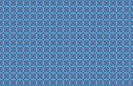 Blue Ethnic pattern. Abstract kaleidoscope fabric design.